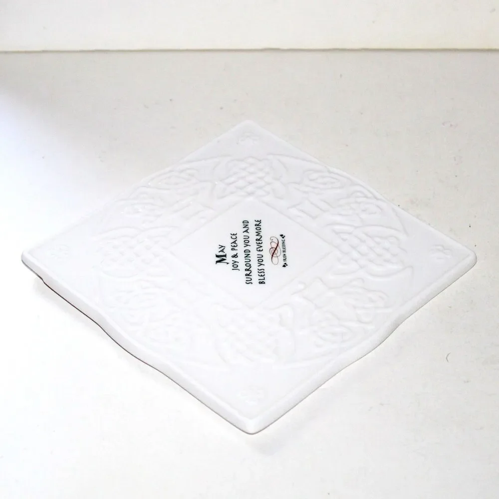 Vintahge Russ Berrie Irish Blessing Tile wall decor 6.5